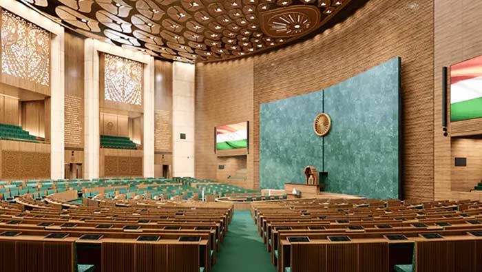 New Parliament Building Latest Pics: ఆకట్టుకుంటున్న పార్లమెంట్ కొత్త భవనం.. ఈ ఫొటోలు చూసి తీరాల్సిందే..