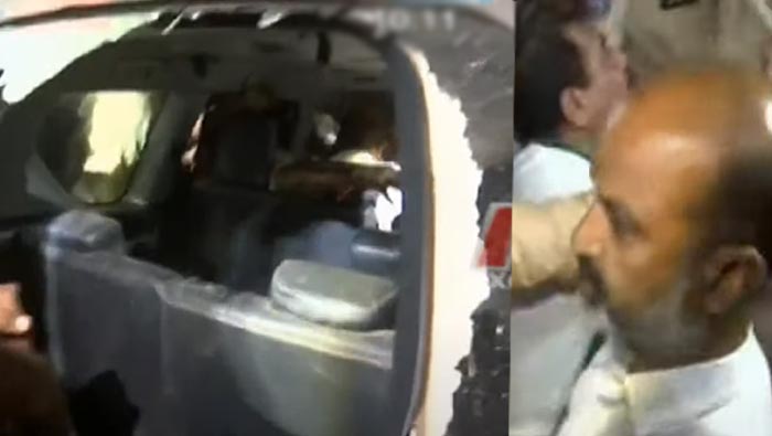 Bandi Sanjay: కామారెడ్డిలో టెన్షన్‌.. బండి సంజయ్‌ అరెస్ట్, పోలీసు వాహనం ధ్వంసం..