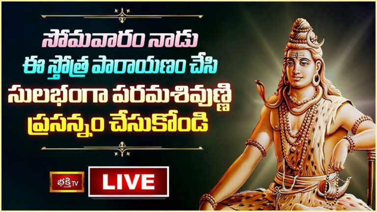 Monday Siva Pooja Bhakthi Tv Special Live: సోమవారం ఈ పూజలు చేస్తే శివుడు ప్రసన్నం అవుతాడు