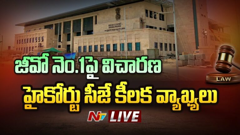 Ap Highcourt Key Comments on GO-1 Live: జీవో నెం.1 పై విచారణ.. సీజే కీలక వ్యాఖ్యలు