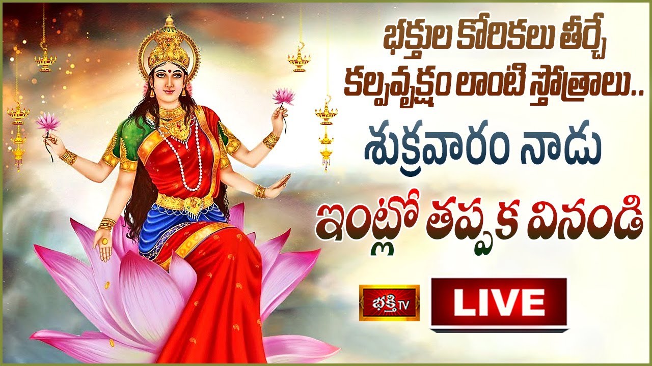 Friday Kalpavriksham Stothram Live: భక్తుల కోరికలు తీర్చే కల్పవృక్షంలాంటి స్తోత్రం