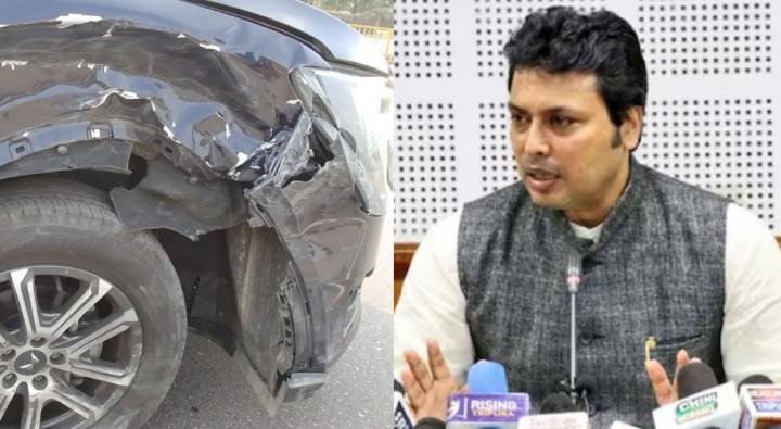 Biplab Deb : మాజీ సీఎంకు తృటిలో తప్పిన ప్రమాదం