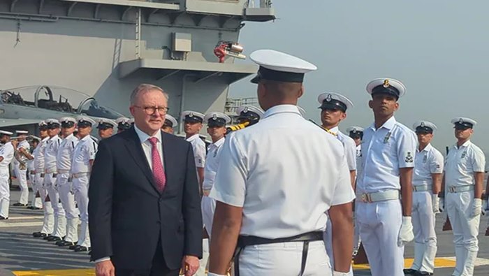 INS Vikrant: ఐఎన్‌ఎస్ విక్రాంత్‌ను సందర్శించిన ఆస్ట్రేలియా ప్రధాని