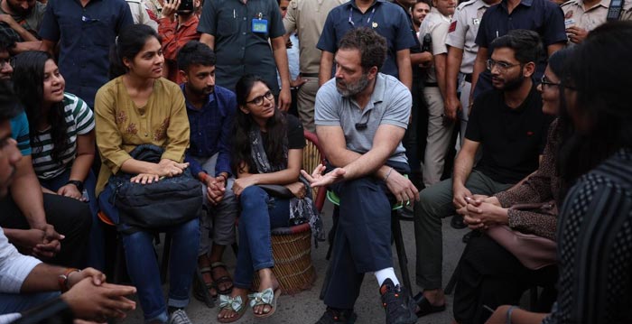 Rahul With Students