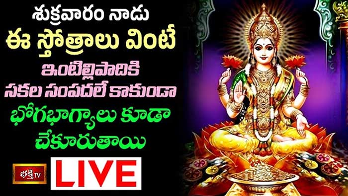 Friday Special: ఈ స్తోత్రాలు వింటే ఇంటిల్లిపాదికి సకలసంపదలే కాకుండా భోగభాగ్యాలు