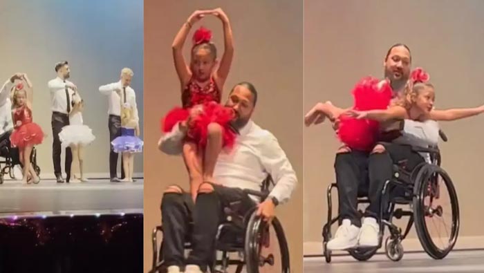 Viral : కూతురి కోసం వీల్ చైర్ లో నుంచే తండ్రి డ్యాన్స్
