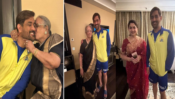 MS Dhoni : ఖుష్బూ అత్తగారిని సర్‌ప్రైజ్‌ చేసిన ఎంఎస్‌ ధోని
