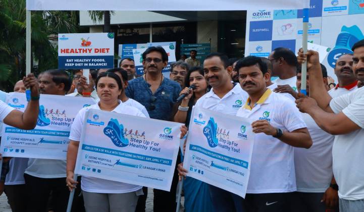 Ozone Hospitals: నడక ప్రాధాన్యత పెంచేందుకు 5కె వాక్