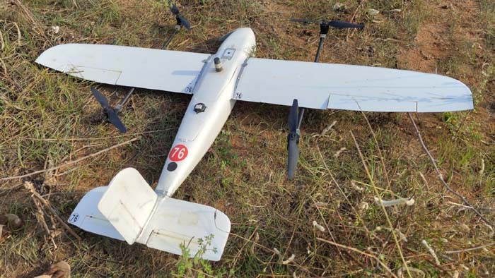 Drone: పంట పొలాల్లో డ్రోన్‌ కలకలం.. సిమ్, కెమెరాలు, జీపీఎస్, బ్యాటరీ లభ్యం