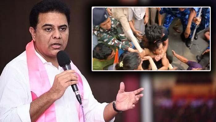 KTR: దేశ ఖ్యాతిని చాటిన రెజ‌ర్లకు ఇచ్చే గౌర‌వం ఇదేనా?