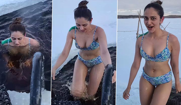 Rakul Preet Singh: గడ్డ కట్టిన నీళ్లలో.. బికినీ వేసుకొని.. హీట్ పుట్టిస్తోంది