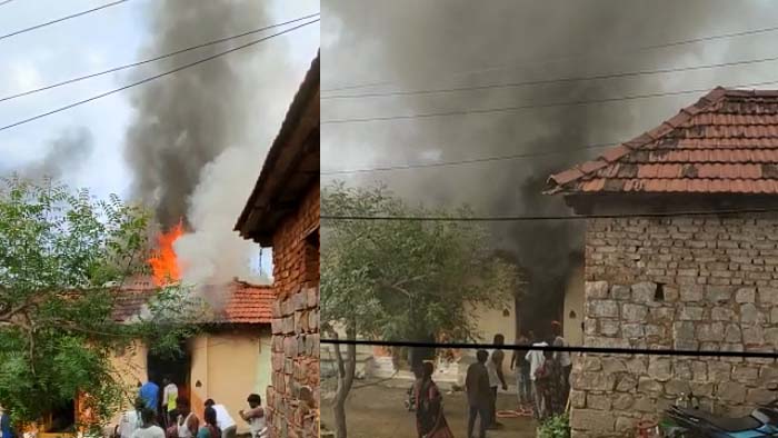 Sangareddy Crime: పేలిన గ్యాస్ సిలిండర్.. పక్కనే ఉన్న మరో ఇంటికి అంటుకున్న మంటలు