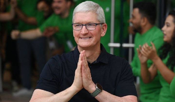 Tim Cook: భారతదేశంలో ఆపిల్ రికార్డ్.. సీఈఓ టిమ్ కుక్ హ్యాపీ..