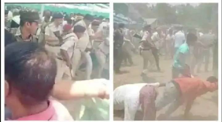 Bihar: మటన్ రైస్‎తో కాంగ్రెస్ విందు.. ఎగబడ్డ జనం.. కింద పడ్డ డీఎస్పీ