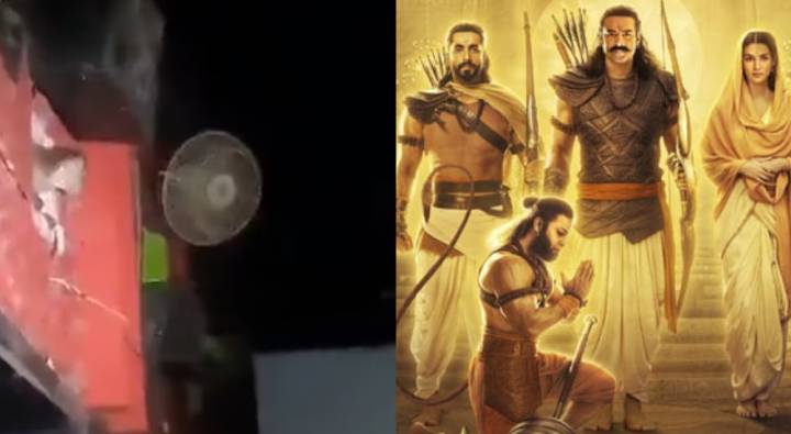 Viral: ఆదిపురుష్ సినిమాకు అతిథిగా వచ్చిన హనుమంతుడు