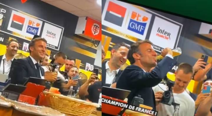 France President: 17 సెకన్లలో బీర్ బాటిల్ ఖాళీ చేసిన ఫ్రెంచ్ అధ్యక్షుడు..సోషల్ మీడియాలో తీవ్ర విమర్శలు