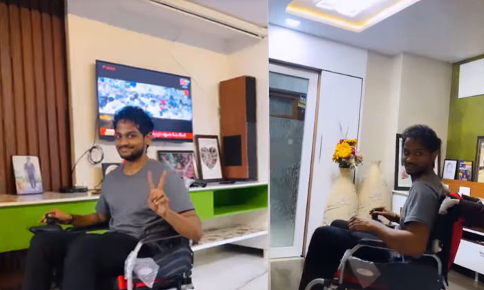 Shanmukh Bigg Boss Wheelchair
