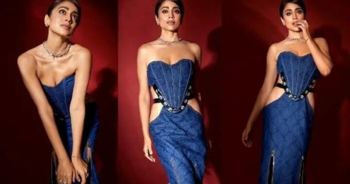 Shriya Saran : వెరైటీ డ్రెస్ లో  మతిపోగొడుతున్న శ్రియా..