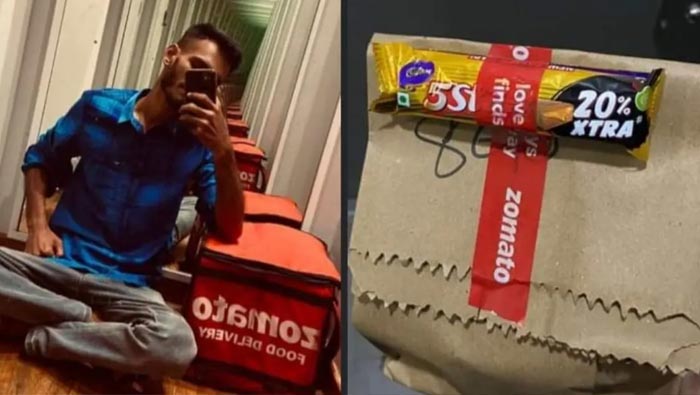 Zomato Delivery Boy:  ఫుడ్‌ డెలివరీ చేసిన ప్రతి ఒక్కరికీ  చాక్లెట్‌  ఇచ్చిన  జొమాటో ఎగ్జిక్యూటివ్.. ఎందుకంటే..