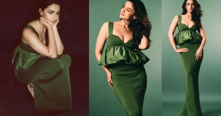 Alia Bhatt: గ్రీన్ టైట్ ఫిట్ డ్రెస్సులో మొత్తం చూపించేసిన అలియా భట్..