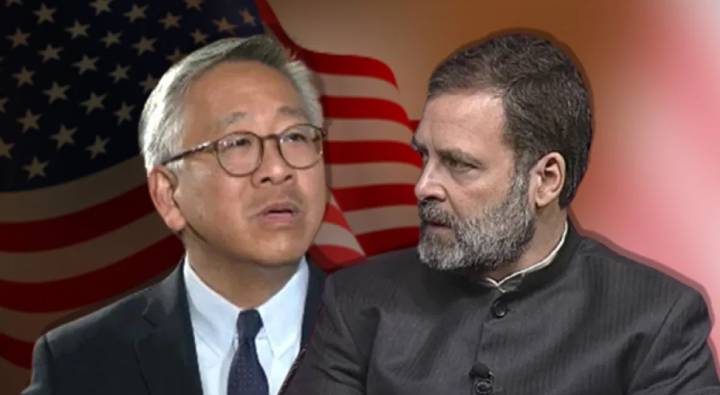 Donald Lu Meeting Rahul Gandhi