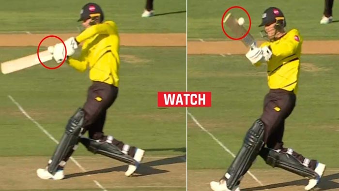 Vitality Blast: ఒక బాల్‌ను 2 సార్లు కొట్టిన బ్యాట్స్⁬మెన్.. ఆశ్చర్యపోయిన ప్రేక్షకులు..!