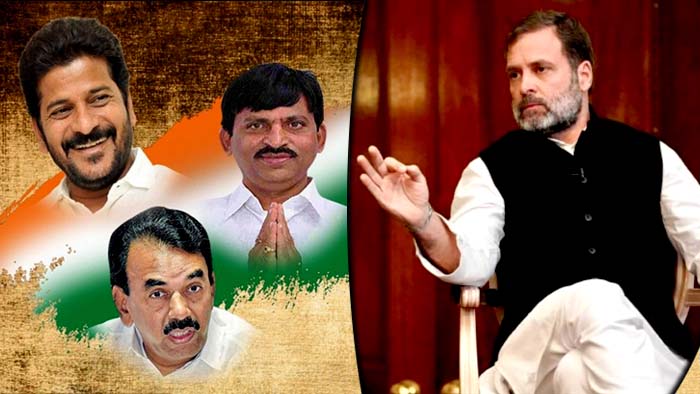 Jupalli Ponguleti, Rahul Gandhi, Revanth Reddy