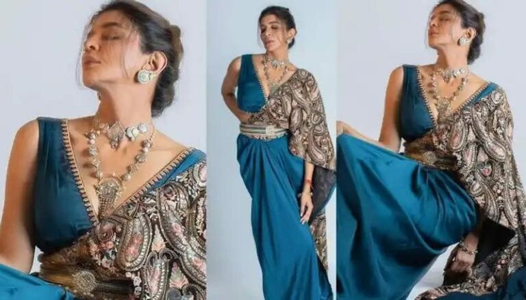 Manchu Lakshmi : డిజైనర్ డ్రెస్ లో క్లివేజ్ షో చేస్తున్న మంచు లక్ష్మీ..