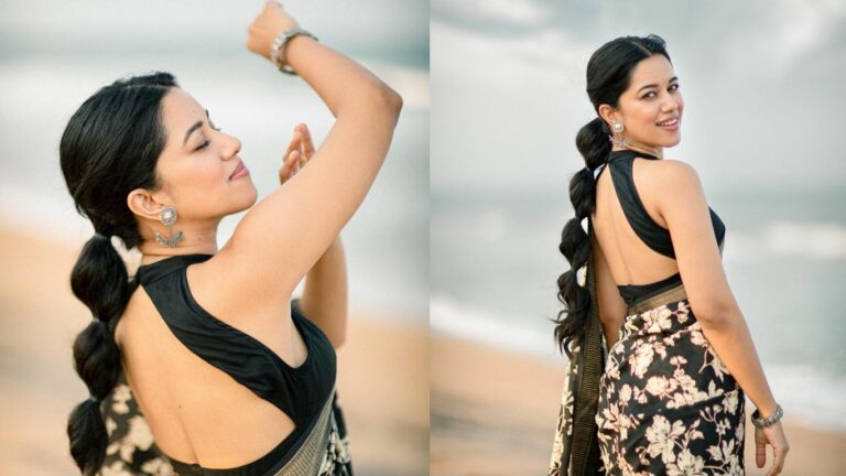 Mirnalini Ravi Hot Pics: బ్లాక్ శారీలో మిర్నాలిని రవి.. బ్యాక్ అందాలతో కేక పుట్టిస్తుందిగా!