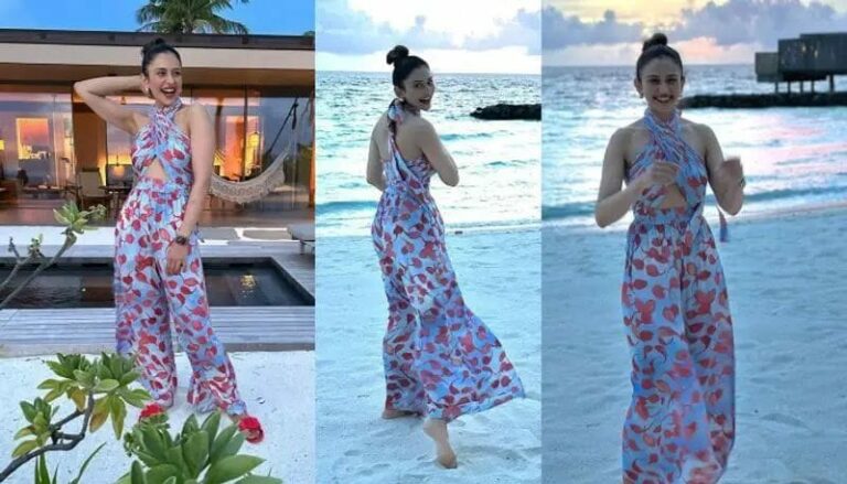 Rakul preeth singh: సముద్రతీరాన క్లీవేజ్ అందాలతో హీటెక్కిస్తున్న రకుల్…