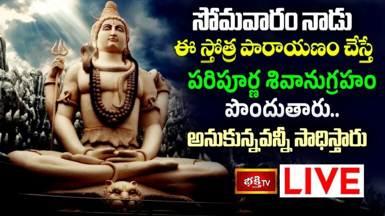 Sri Shiva Stotra Parayanam: సోమవారం నాడు ఈ స్తోత్రపారాయణం చేస్తే పరిపూర్ణ శివానుగ్రహం పొందుతారు