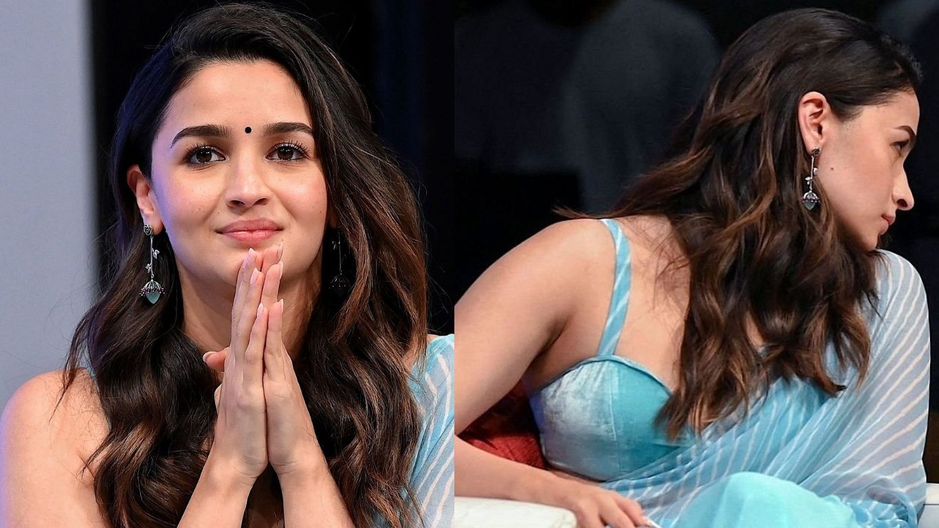 Alia Bhatt Pics: శారీలో అలియా భట్ సొగసులు.. ‘ఆర్ఆర్ఆర్’ బ్యూటీ హాట్ పిక్స్ వైరల్!