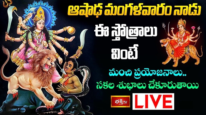 LIVE : ఆషాఢ మంగళవారం నాడు ఈ స్తోత్రాలు వింటే మంచి ప్రయోజనాలు.. సకల శుభాలు చేకూరుతాయి