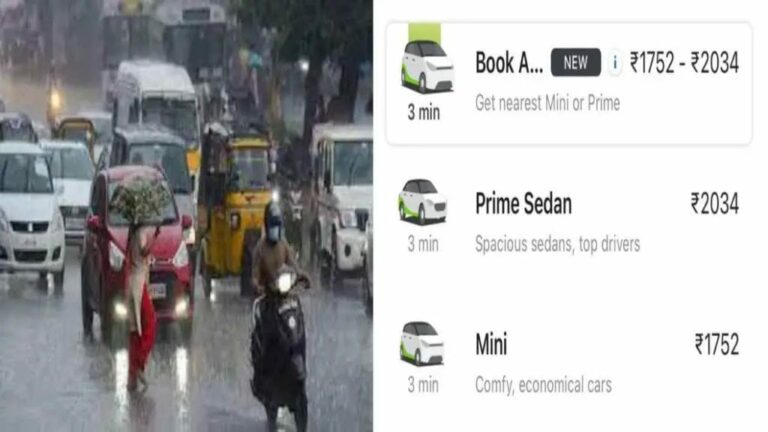 Hyderabad : హైదరాబాద్ ను ముంచెత్తున్న భారీ వర్షాలు.. షాకిస్తున్న క్యాబ్ ధరలు..