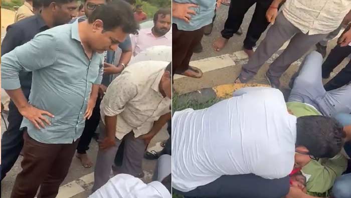 Minister KTR : మానవత్వం చాటుకున్న మంత్రి కేటీఆర్