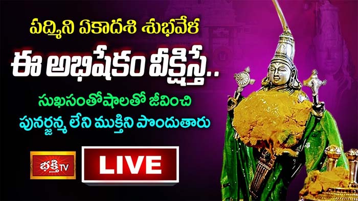Padmini Ekadashi: పద్మిని ఏకాదశి వేళ ఈ అభిషేకం వీక్షిస్తే సుఖసంతోషాలతో జీవిస్తారు