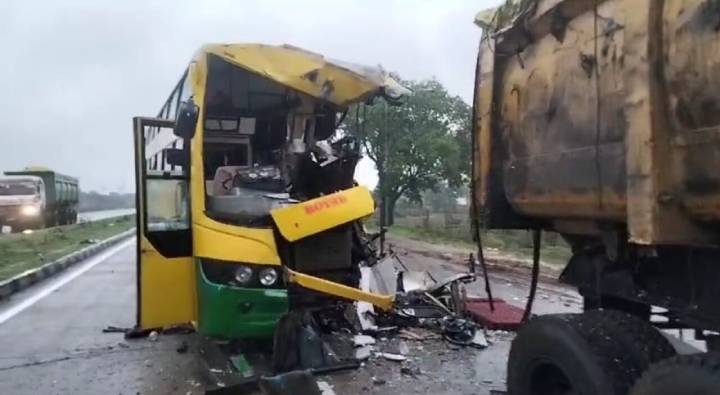Bus Accident: ప్రధాని మోడీ ర్యాలీకి వెళ్తున్న బస్సుకు ప్రమాదం.. డ్రైవర్‌తో సహా ముగ్గురు మృతి
