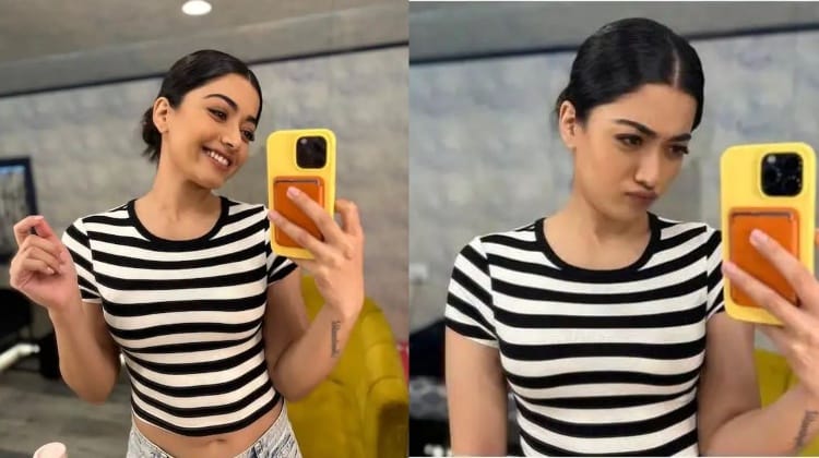 Pic Talk : మిర్రర్ ముందు రష్మిక క్యూట్ పోజులు..