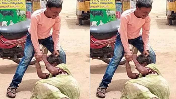 Son Attacked Mother: మద్యం తాగేందుకు ఫైసల్ ఇవ్వలేదని తల్లిపై కొడుకు దాడి