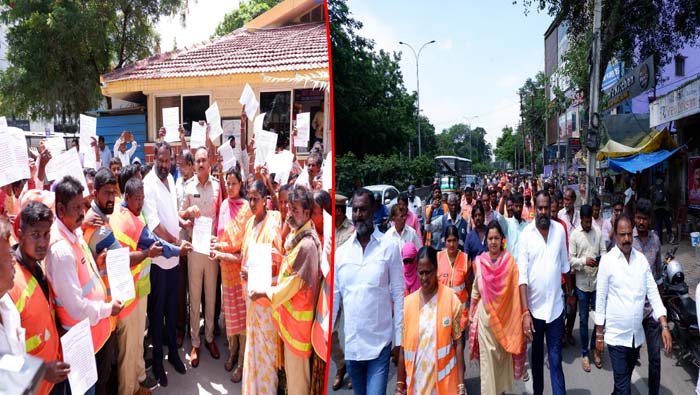 GHMC Workers: పర్మినెంట్ చేస్తానని మోసం చేసిండు.. వెంటనే సీఎంపై కేసు పెట్టండి