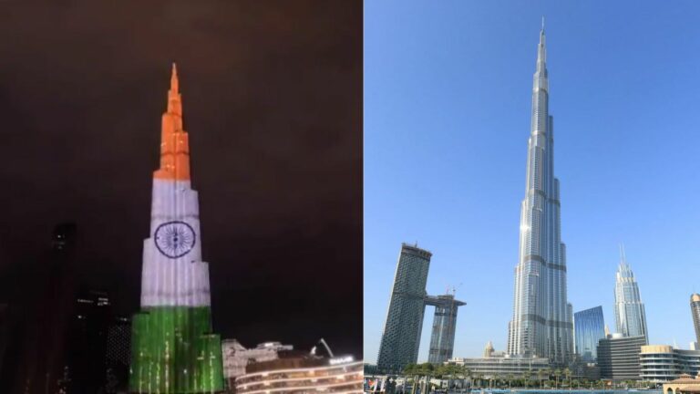 Indian Flag on Burj Khalifa: ప్రపంచంలోనే అత్యంత ఎత్తైన బిల్డింగ్‌ బుర్జ్‌ ఖలీఫాపై భారత జెండా.. పాకిస్తానీలకు మాత్రం నిరాశ!
