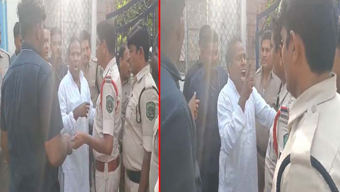 KA Paul: విశాఖలో సీఐ కాలర్ పట్టుకుని కేఏ పాల్ ఓవరాక్షన్