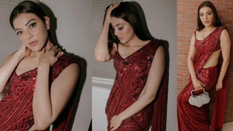 Kajal Aggarwal Pics: శారీలో చందమామ.. కాజల్ అగర్వాల్ లేటెస్ట్ పిక్స్ వైరల్!