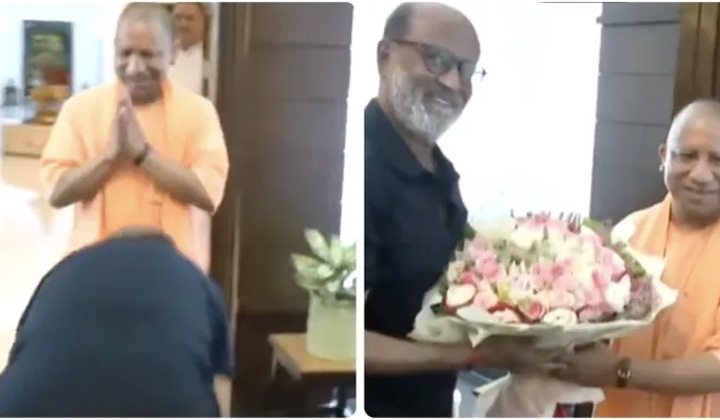 Rajinikanth Takes Blessings Of Up Cm Yogi Adityanath