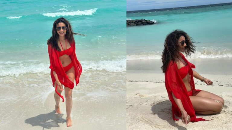 Rakul Preet Singh Pics: రెడ్ డ్రెస్‌లో హాట్ మిర్చిలా రకుల్‌ ప్రీత్‌ సింగ్.. కుర్రాళ్ల చూపంతా అక్కడే!