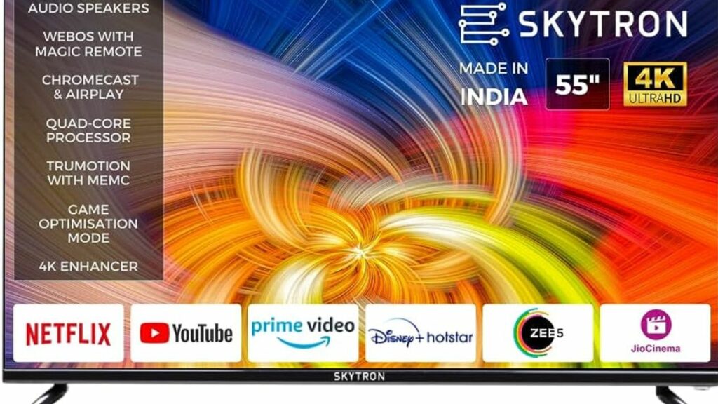 Skytron 55 Inch Smart Tv New