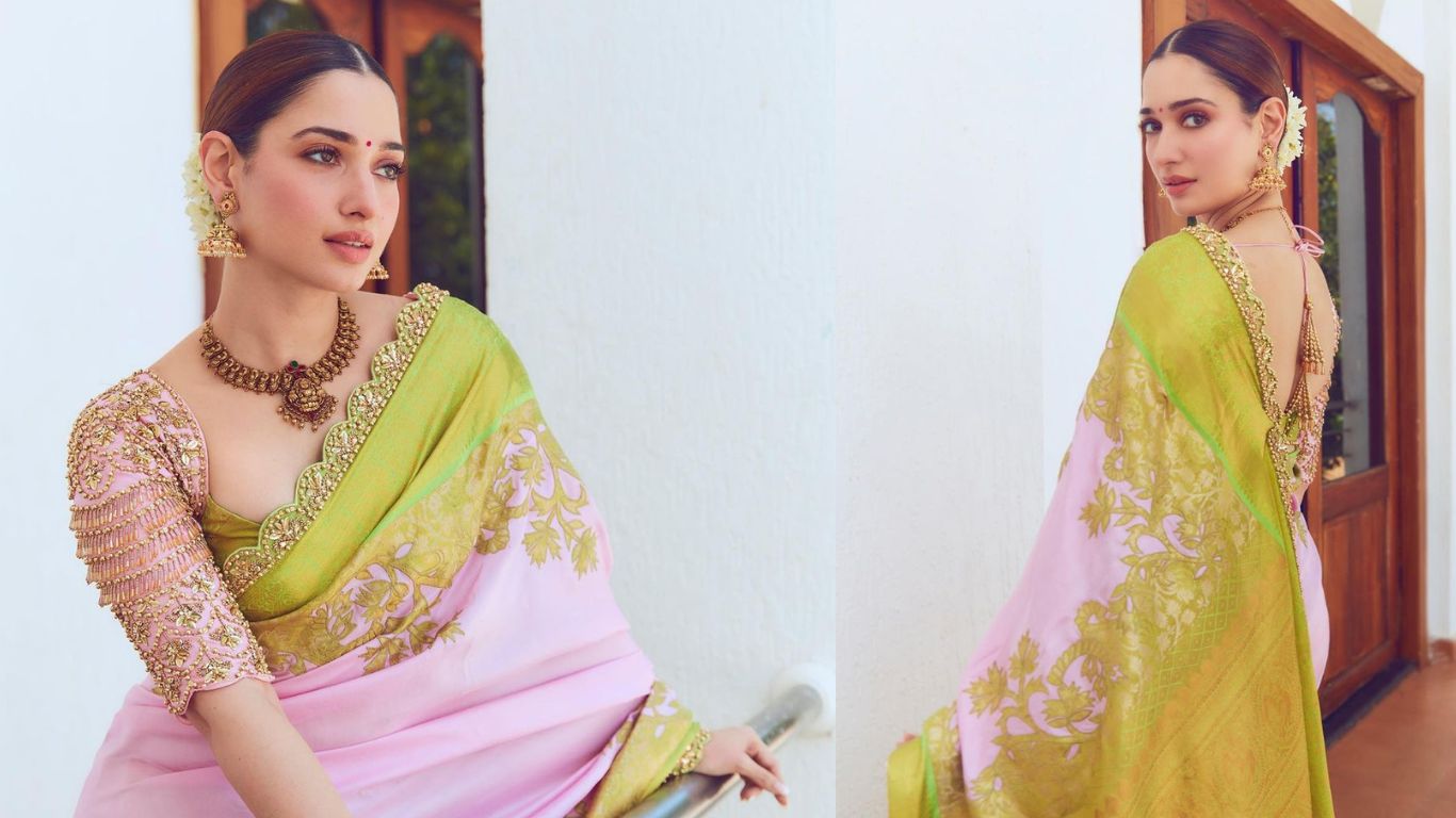 Tamannaah Bhatia Pics: అసలే మిల్కి బ్యూటీ.. అందులోనూ సూపర్ శారీ! తమన్నా లేటెస్ట్ పిక్స్ వైరల్