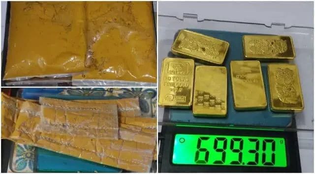 Mumbai : ముంబై విమానాశ్రయంలో 3.2 కోట్ల విలువైన బంగారం పట్టివేత..