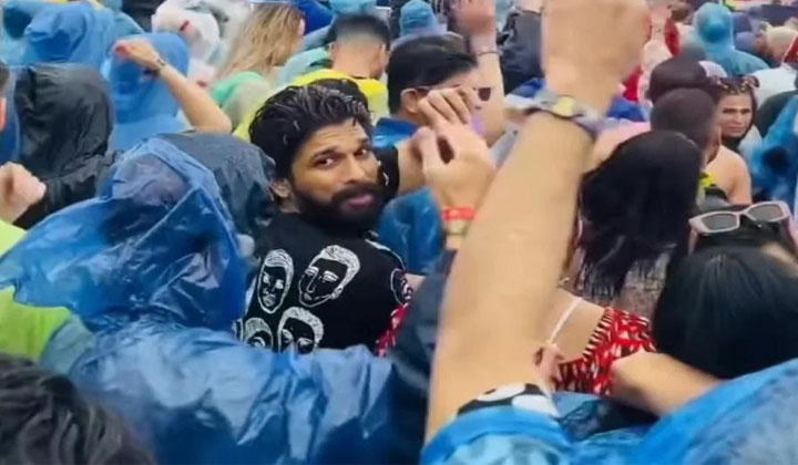 Allu Arjun: బ్లాక్ అండ్ బ్లాక్ లో పుష్పరాజ్ ల్యాండ్ అయ్యాడు…