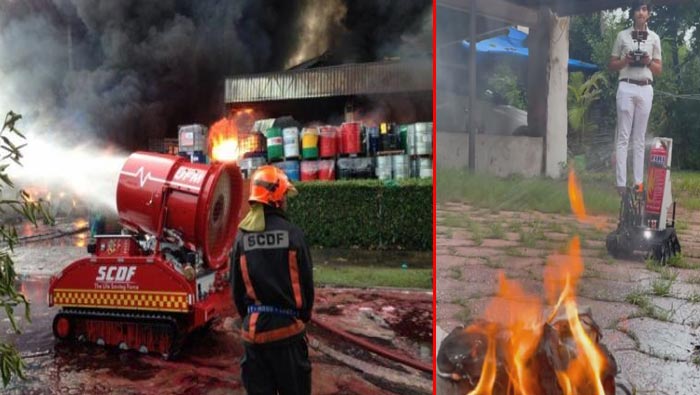 Fire Robot: మంటలను ఆర్పేందుకు సూపర్ ఫైర్ రోబో..